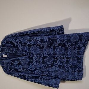 Chico's Navy Floral Jacket
